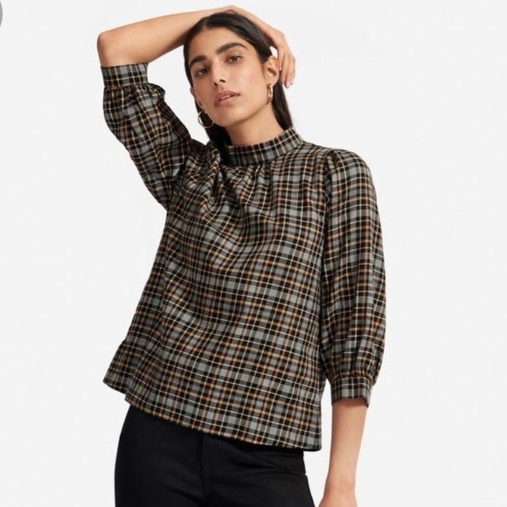 Everlane flannel mockneck